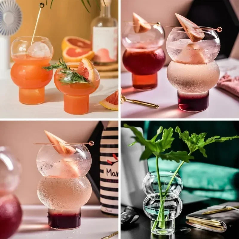 Transparent Glass Cup – Heat-Resistant, For Coffee, Yogurt, Whiskey, or Wine