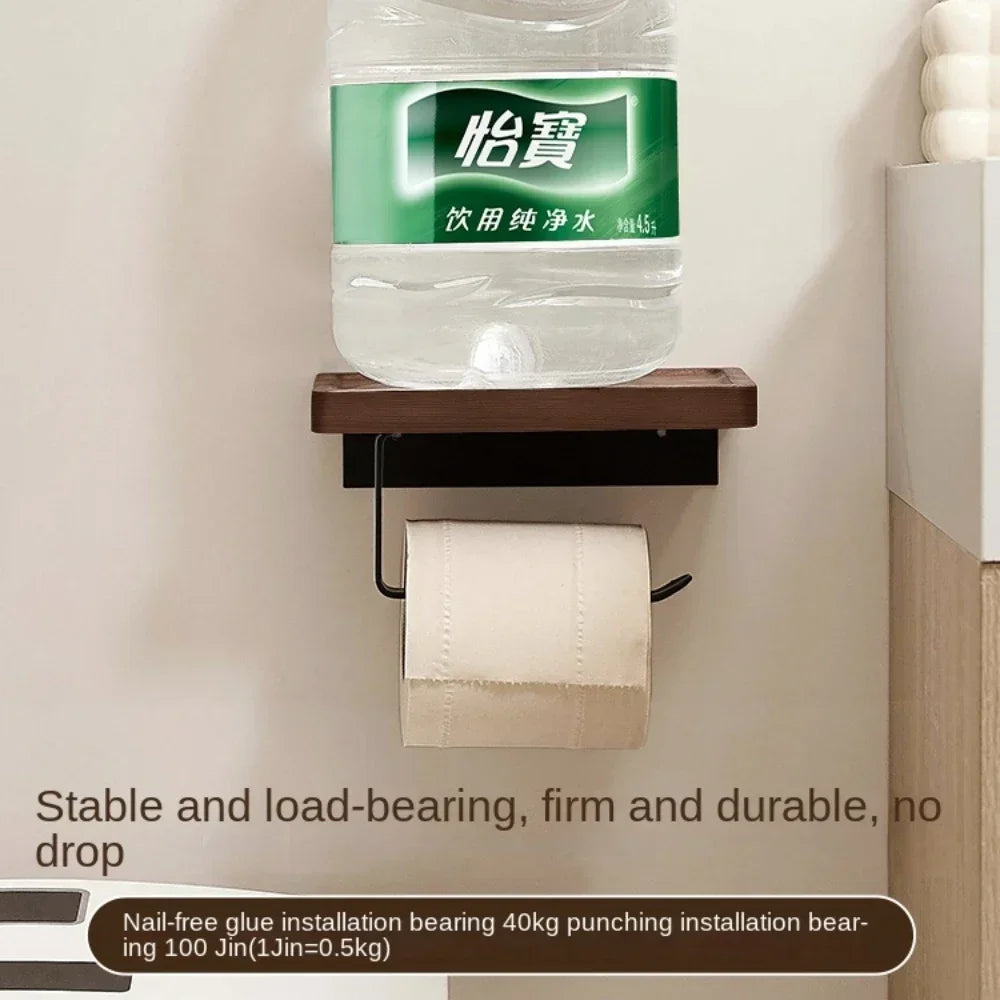 Wood wall paper holder.