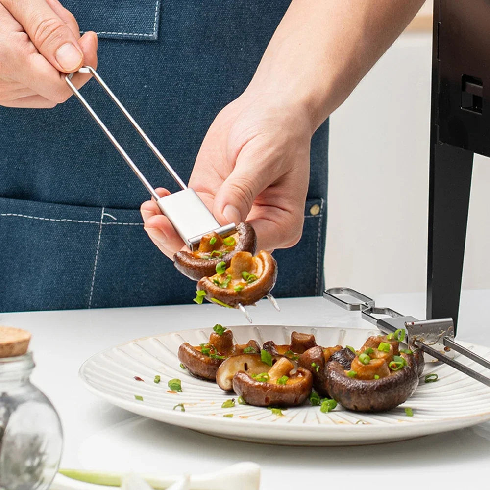Double Needle BBQ Skewers – Reusable & Durable