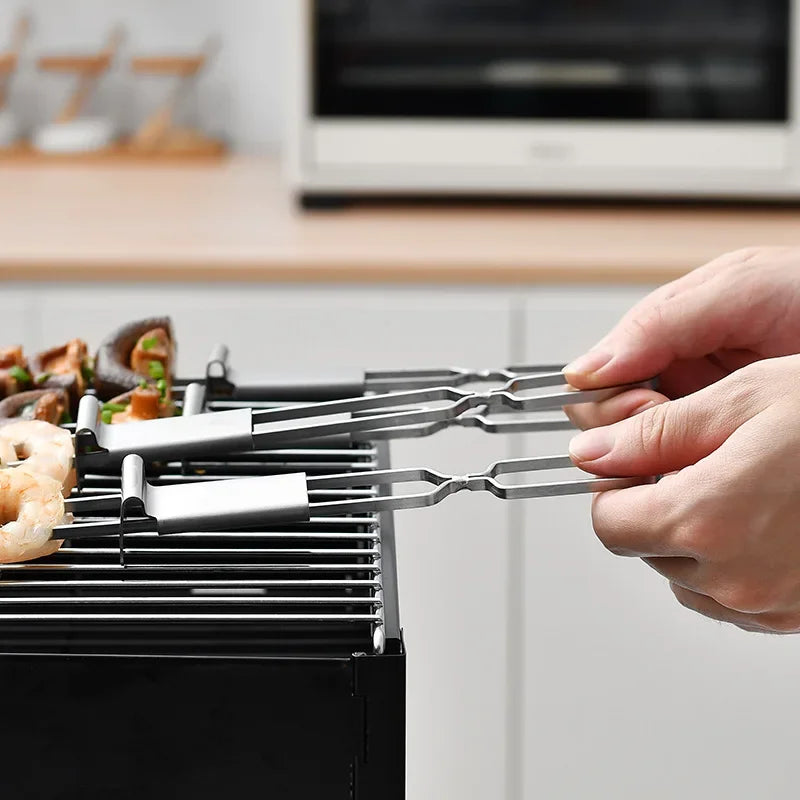 Double Needle BBQ Skewers – Reusable & Durable