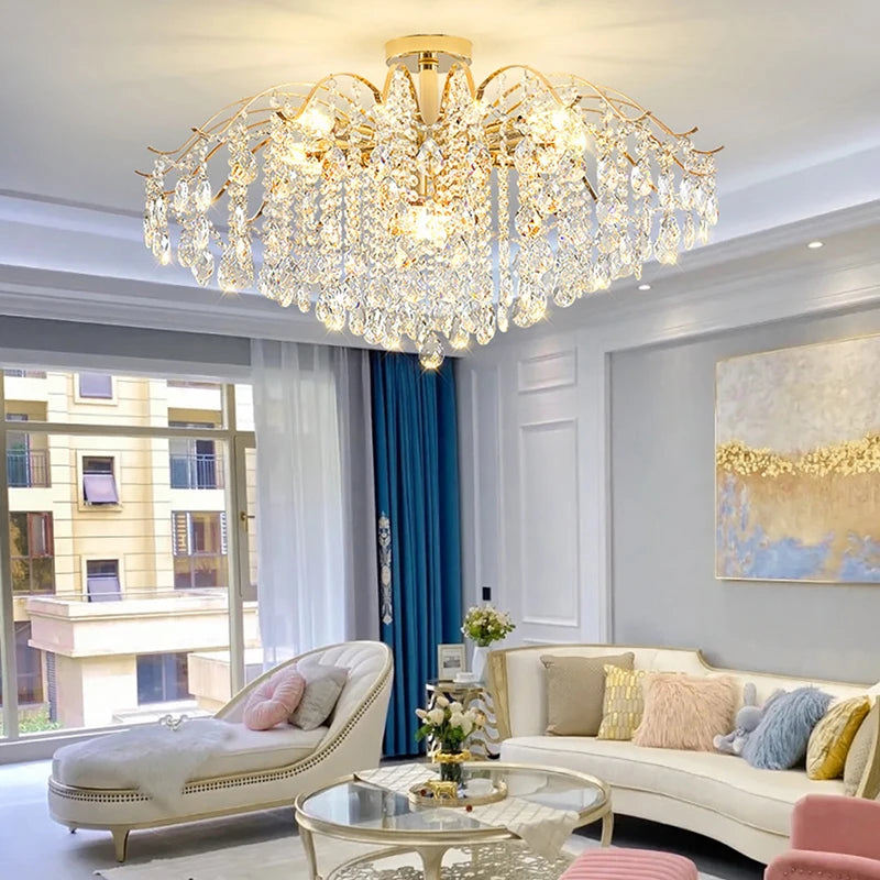 Modern Luxury Crystal Ceiling Chandelier