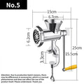 Manual Meat Grinder — Heavy-Duty Kitchen Mincer for Sausage, Pasta, and Vegetables.