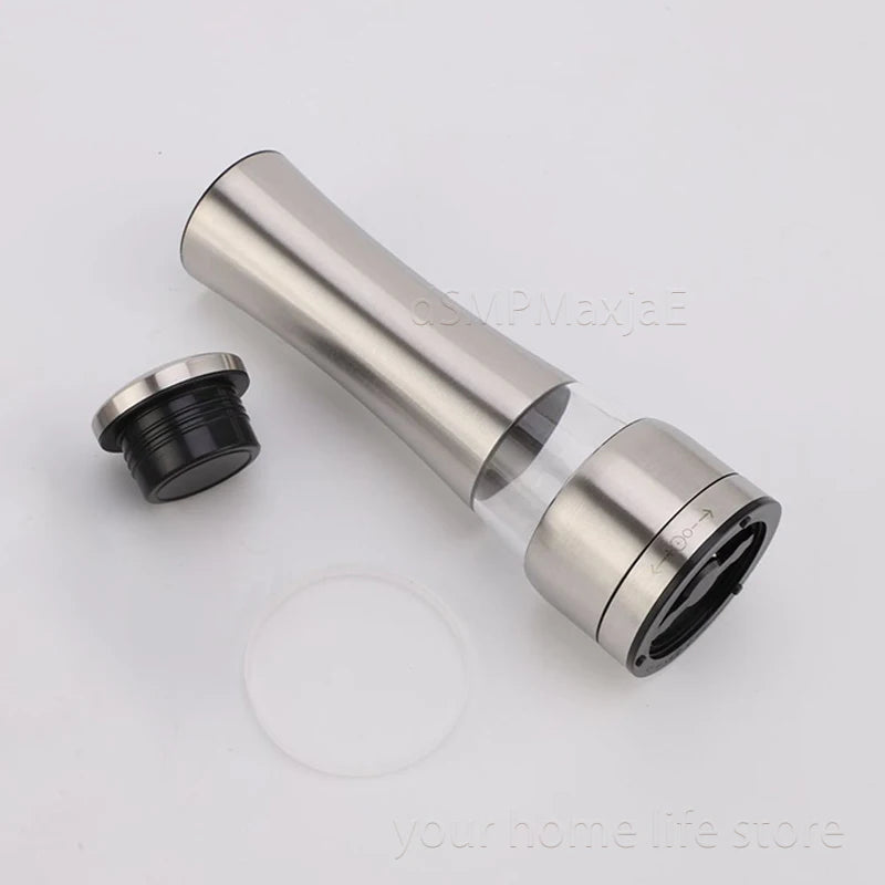 1–2 stainless steel manual pepper grinders for kitchen use.