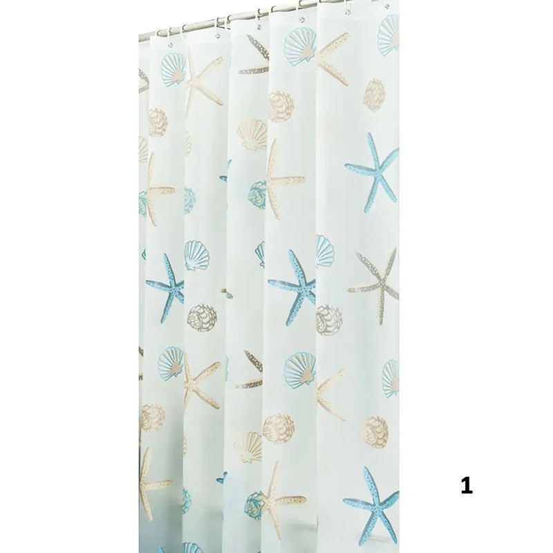 Waterproof shower curtain.