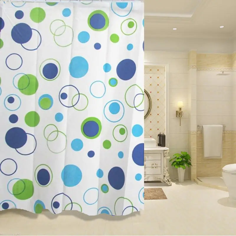 Waterproof shower curtain.