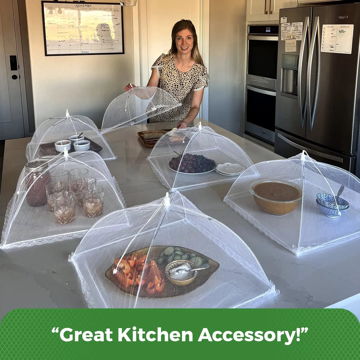 Collapsible outdoor food cover