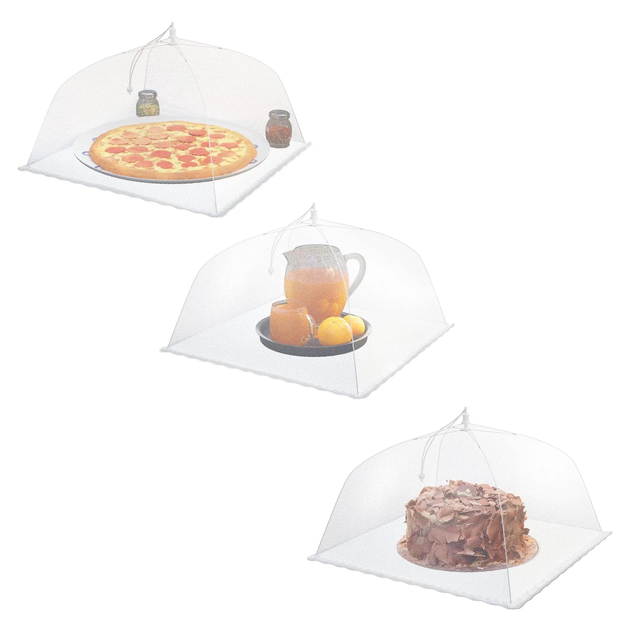Collapsible outdoor food cover