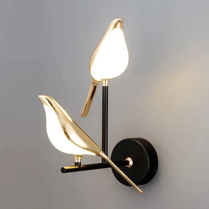 Nordic Golden Bird LED Wall Light