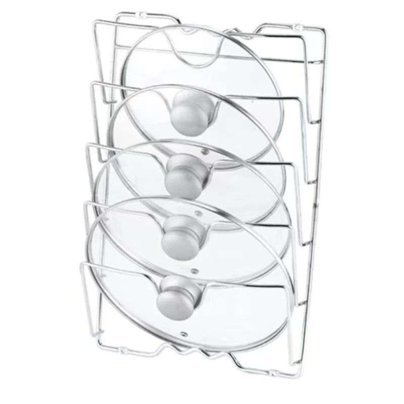 Wall-Mounted 5-Layer Pot Lid Rack