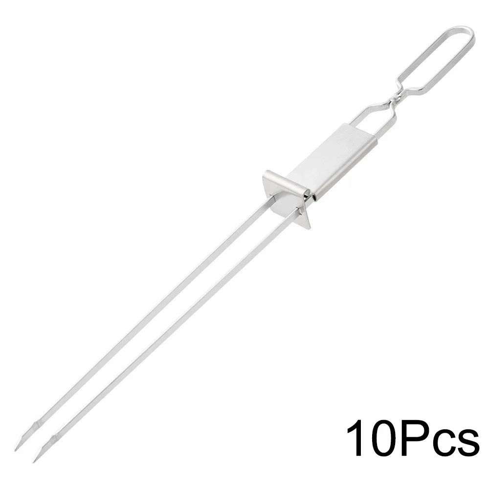 Double Needle BBQ Skewers – Reusable & Durable