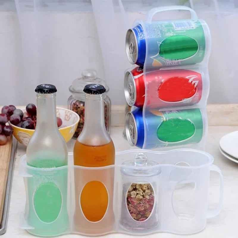 Fridge drink can holder – storage rack for cans and bottles. 🧊