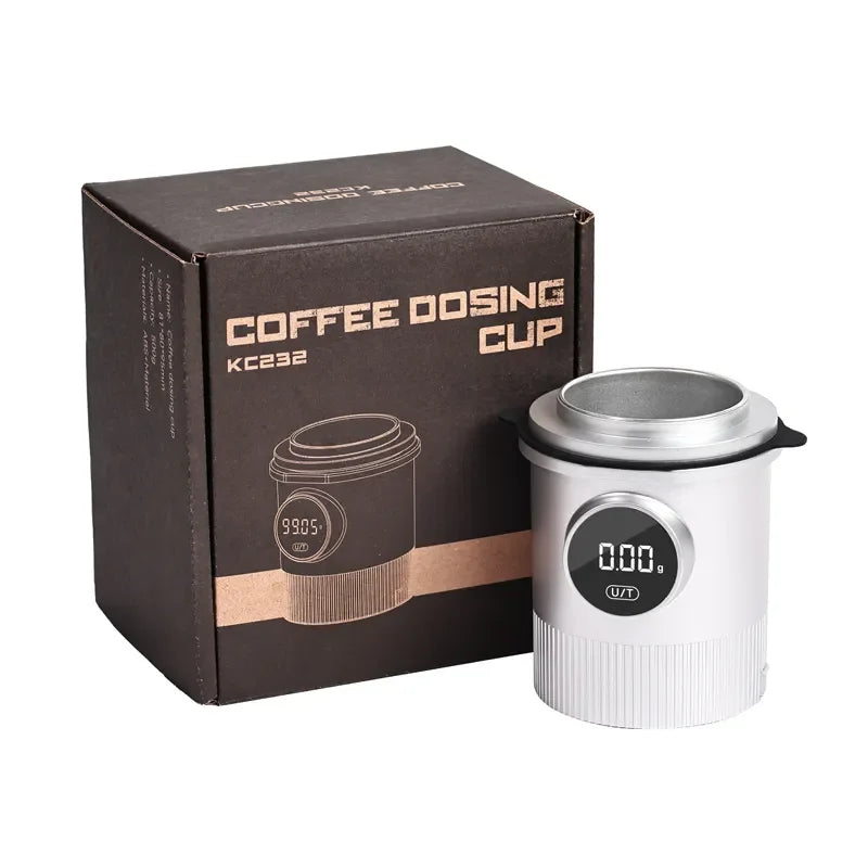 Digital Coffee Scale — LCD Electronic Weighing Cup, 500g Precision Dosing.